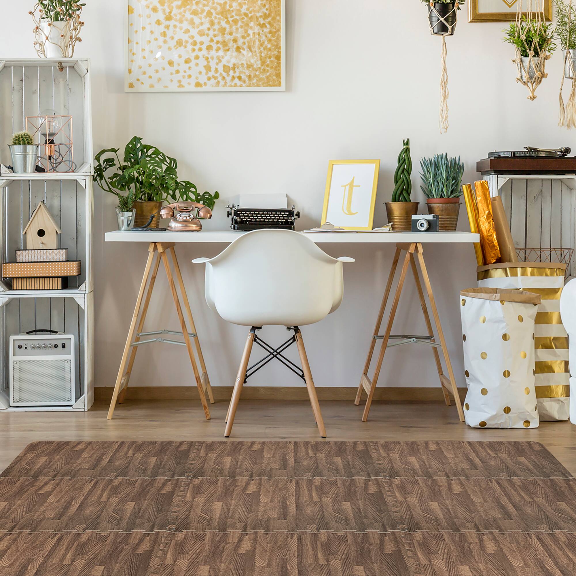 Sorbus 24" Interlocking Floor Tile Mats
